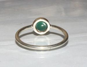 Anillo de Boda Clásico Hecho a Mano con Ónix Verde y Plata 925, Chapado en Oro, Regalo para Ella, Certificado por Terceros - Product Image 3