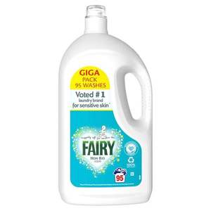 Détergent à lessive liquide Fairy Free & Gentle, 146 floz, 100 charges, compatible HE - Product Image 2