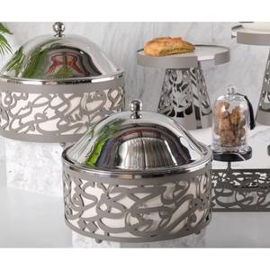 Ornements islamiques Décoration de maison Casserole Plat de table Décor de nourriture servant marmite avec couvercle design lune Pot à prix compétitif - Product Image 4