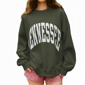 Suéter de Punto Personalizado con Bordado, para Mujer, de Invierno, de Algodón, Cuello Redondo, Holgado, Estilo Urbano - Product Image 1