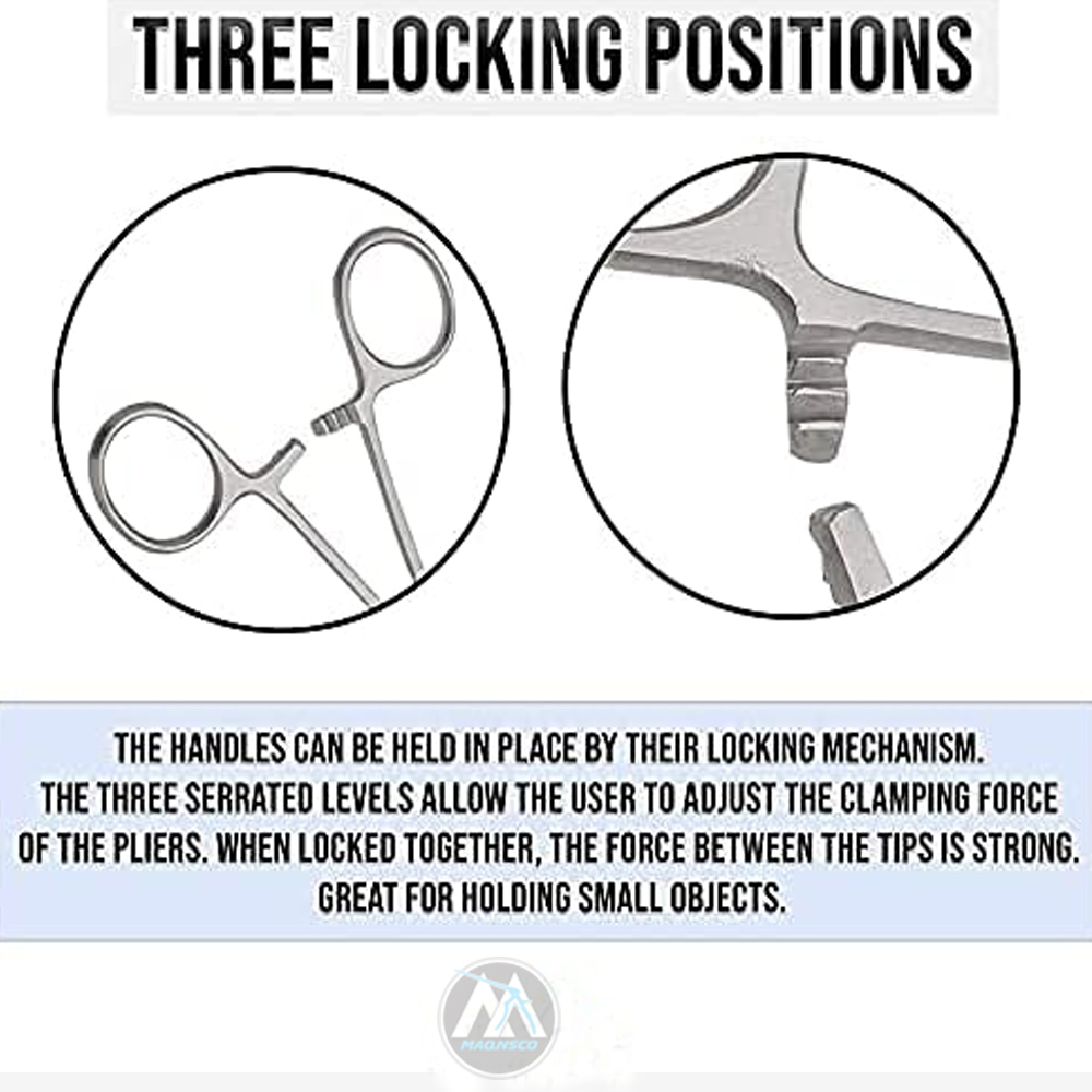Ultimate Hemostat Set – 6 Piece Locking Forceps – Ideal For Hobby, Electronics, Fishing, Crafts