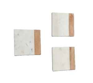 Juego de 4 Posavasos de Mármol y Madera Estilo 2026, Accesorios de Cocina, Tapetes y Almohadillas al Mejor Precio - Product Image 4
