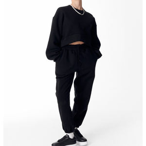 Autumn <b>Women's</b> Custom Pullover Hoodie Streetwear Crewneck Sweatshirt with Embroidered Logo Cropped for Yoga & Gym Workout - Product Image 5