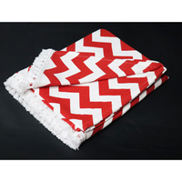Customized Turkish Towel for Girls Turkish Quick Absorbency zigzag printed Fouta Beach Towel for Women Indian Supplier..