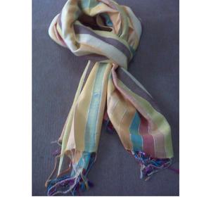 Écharpe en viscose teinte en fil pour femmes, longueur moyenne, été - Product Image 5