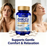 SYC BIO GHK-CU Peptide de Cuivre 300 mcg Format Gélules Molles 120 Gélules Marque Privée OEM ODM Prix Usine Vente en Gros