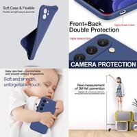 Coque de téléphone pour Samsung Galaxy S24 S23 S25 Ultra S24 FE S25 Plus A55 A53 A52 A54, antichoc, en silicone liquide