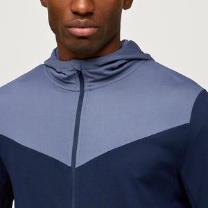 ชุดวอร์มสำหรับผู้ชายชุดวอร์ม100% โพลีเอสเตอร์แบบถักมีซิปรูดขึ้นแบบใหม่ - Product Image 4