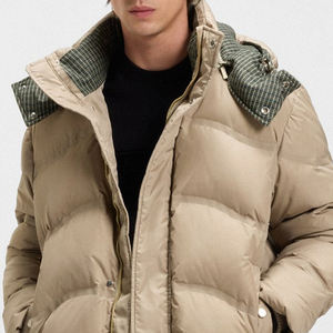 High Quality Men <b>Puffer</b> <b>Jacket</b> With Adjustable Hood For Wholesale Bulk Buyers / Casual Wear Design With Side Pockets <b>Cheap</b> Rate - Product Image 2