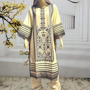 ชุดปักลายสไตล์ดีไซเนอร์สำหรับผู้หญิงซาลวาร์คามีซสามชิ้น - Product Image 3
