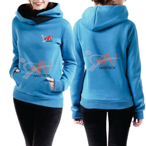 Pull à capuche personnalisé de haute qualité pour sweat-shirt d'hiver unisexe avec logo matériau flexible pour femmes - Product Image 2