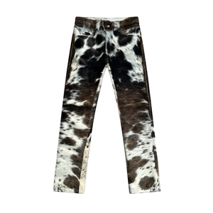 Pantalon en cuir de vachette unisexe de haute qualité, service OEM/ODM personnalisé, quantité en gros, pantalon en cuir de vachette pour homme - Product Image 1