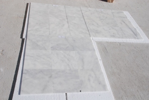 Marbre blanc sucré poli 20x20cm, petits échantillons, dalles modernes faciles à poser pour allées, fabriquées en Turquie, décorations de sol de jardin - Product Image 3