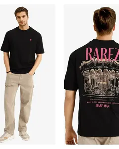 Camiseta Nueva de Fábrica, Extra Grande, 100% Algodón, Cuello Redondo, Manga Corta, Unisex, Lisa, Talla Grande para Hombre, Hombros Caídos - Product Image 6