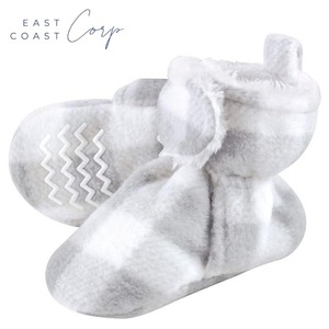 Botines unisex cómodos de lana y imitación Sherpa para bebé invierno estilo occidental Cierre de calcetín - Product Image 2