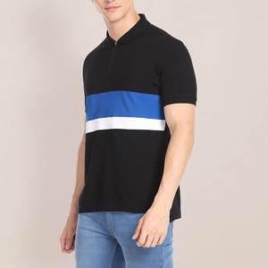 Polo bordado europeo y americano Camiseta de malla de manga corta para hombre - Product Image 3