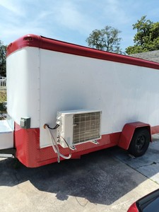 <b>ELECTRIC</b> CONCESSION FOOD TRAILER FULLY EQUIPPED WITH FULL SIZE APPLIANCES + FREE SHIPPING - Product Image 1