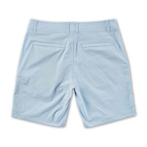 Short de pêche léger 100% polyester de couleur unie pour hommes à séchage rapide poches à taille élastique écologique pêche à séchage rapide - Product Image 6