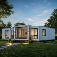 Maison modulaire préfabriquée extensible compacte pour usage résidentiel - Design moderne, installation rapide, durable