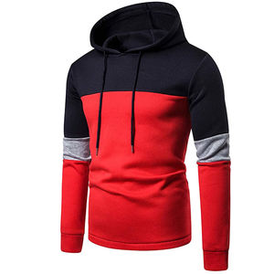 Nouveau Style hommes sweats à capuche pull à manches longues décontracté polaire sweats hiver couleur unie hauts à capuche veste - Product Image 3