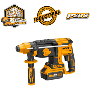 Máy khoan phá hủy điện không dây 20V bao gồm búa phá hủy 2 pin sạc 4 bit - Product Image 5