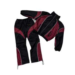 Chaqueta cortavientos transpirable Conjunto cortavientos de dos piezas para hombres Chándales cortavientos al por mayor para mujeres y hombres - Product Image 1