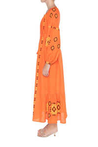 เดรสยาวสไตล์ยูเครนสำหรับผู้หญิงเดรสแขนยาวปักลายสไตล์ยูเครนสินค้าออกใหม่ - Product Image 4