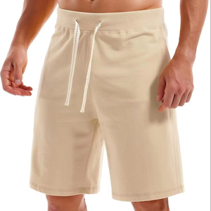 Shorts pour hommes Essential Style, 100% coton, uni, respirant, extensible, confortable, durable, prêt pour l'entraînement en plein air, vêtements de sport en toile - Product Image 1