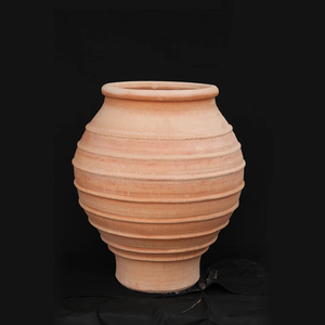 Dispensador de agua de terracota pintado a mano con diseño floral y farol y enfriador de agua de grifo de plástico con tapa extraíble - Product Image 6
