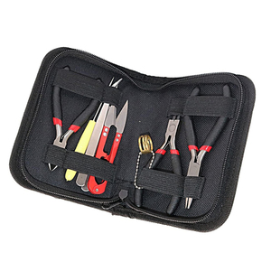 Professionnel en acier au carbone en acier inoxydable poignée noire anti-dérapant bijoux pince Kit multi-types épissage outils de fixation pour le bricolage - Product Image 5