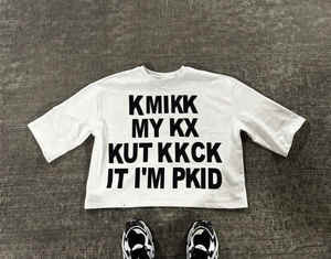 T-shirt en tissu tricoté léger surdimensionné pour hommes, 100% coton, avec motif en bambou massif, personnalisable - Product Image 4