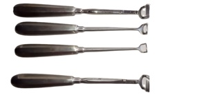 LOT de 4 Barnhill Ent Curette Adénoïdectomie Instrument chirurgical de dernière conception en acier inoxydable Source d'alimentation manuelle par Beckmann - Product Image 3
