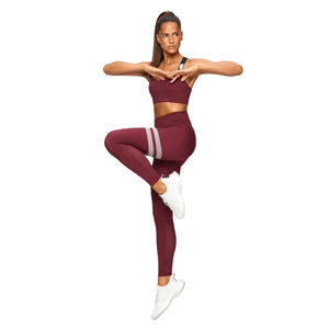 Leggings pour femmes légers et respirants, longueur intégrale, couleur personnalisée, vente directe d'usine, leggings de compression unis 100% coton - Product Image 3