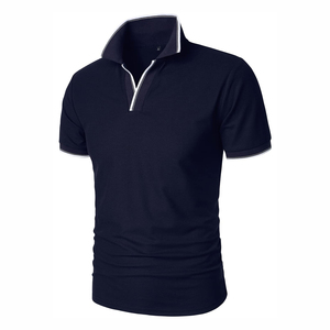 Polo décontracté pour homme, polos à la mode, nouvelle conception, logo personnalisé, couleur unie, polos respirants - Product Image 1