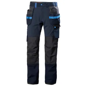 Pantalones de trabajo de seguridad reflectantes hechos en fábrica para hombres, pantalones de alta visibilidad con bolsillos, pantalones de construcción de alta visibilidad