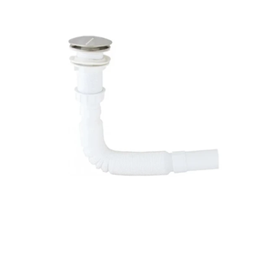 Desagüe de Lavabo Abatible Blanco, Ahorro de Agua, Moderno, para Baño y Cocina - Product Image 1