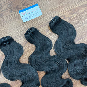 Prix usine faisceaux de vague de corps machine de cheveux humains double trame cheveux extensions de cheveux humains vietnamiens - Product Image 2