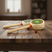 HAND DRUM MUSICAL INSTRUMENT UNIQUE 8"