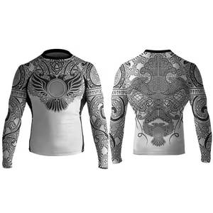Meilleure vente Haut d'entraînement pour hommes Compression Rash Guard BJJ Chemise de compression Premium Gym MMA Hauts actifs de qualité supérieure - Product Image 2
