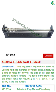 Soporte de mandril de anillo ajustable GS 933A Herramientas y equipos de joyería esenciales para manualidades y diseño de joyas - Product Image 2