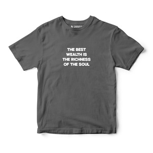 เสื้อยืดฟิตเนสอิสลาม Rich Soul ผ้าเจอร์ซีย์คอตตอน 100% พร้อมลายพิมพ์ 3 มิติ รุ่นเสื้อยืดพิมพ์ลายหมายเลข - Product Image 4