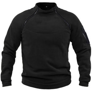 Sweat à capuche pour homme unisexe 100% coton polaire Streetwear pull avec double fermeture éclair pull décontracté chaud d'hiver - Product Image 5