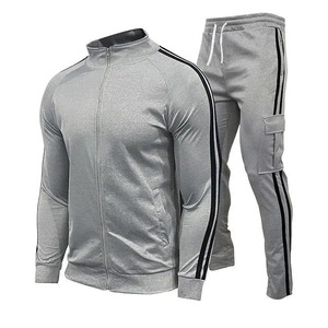 Nuevo cárdigan de primavera y otoño para hombre, traje deportivo con cuello levantado, ropa deportiva para jóvenes, conjunto informal ajustado para correr de dos piezas - Product Image 4