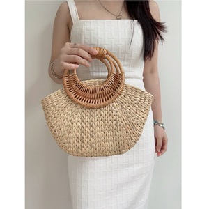 Bolso de Hombro Elegante para Mujer, Estilo Vintage, con Flores Abiertas, Hecho a Mano, Diseño Moderno de Jacinto de Agua - Product Image 4