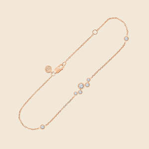 Elegante Brazalete de Oro Sólido de 14K con Tres Diamantes Redondos Cultivados en Laboratorio de 1.00 Quilates F-VS, Ideal para Regalos Festivos - Product Image 2