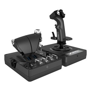 X56 H.O.T.<b>A</b>.S. Flight Joystick With Throttle And <b>Stick</b> For <b>Pc</b> Gaming Black - Product Image 1