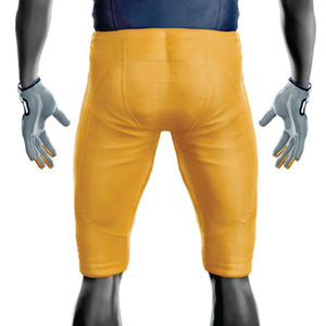 100% poliéster personalizado sublimado uniforme de fútbol americano para hombres transpirable azul marino amarillo aparejos sarga equipo Jersey corto - Product Image 6