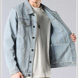 Veste en denim classique pour hommes Design moderne et élégant Tissu durable et confortable pour un usage quotidien Design moderne pour l'hiver - Product Image 1