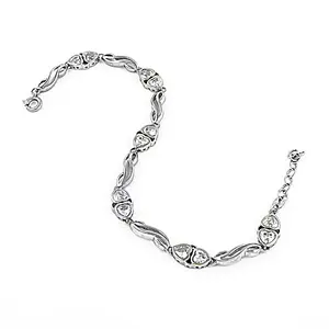 Delicate 925 <b>Silver</b> <b>Heart</b> Charm <b>Bracelet</b> for Women Fine Jewelry Gift - Product Image 2