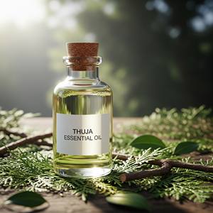 100% Pure Thuja Huile Essentielle Polyvalent Feuille De Cèdre Huile D'aromathérapie En Vrac En Gros De Qualité Cosmétique Prix Usine - Product Image 1